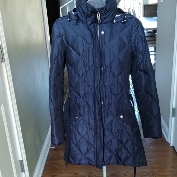 Burberry Jackets & Blazers - Burberry Dark Blue Quilted Puffer Jacket